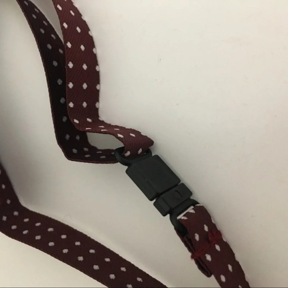 Baby/Toddler boys adjustable burgundy polka dot bow tie. New